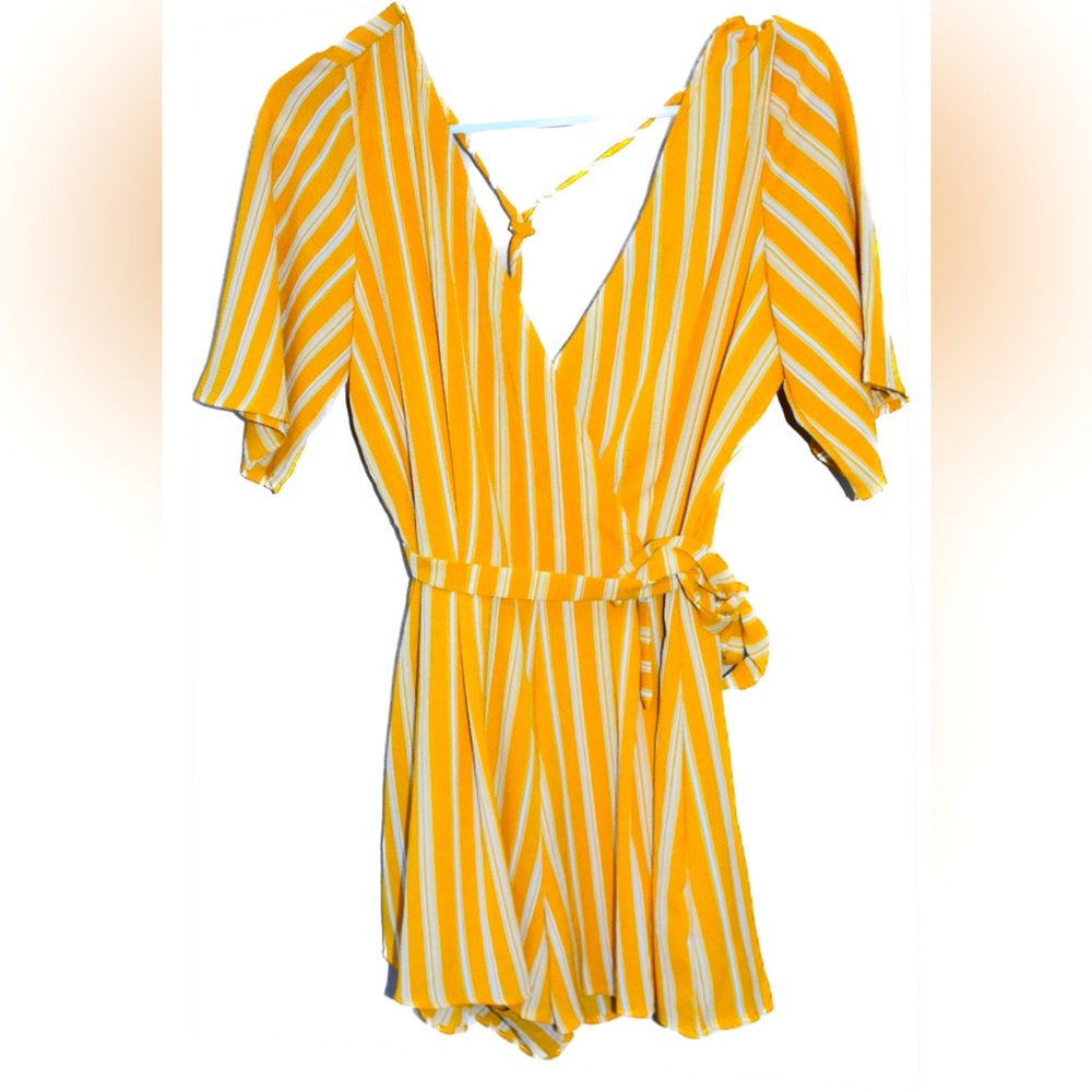 Boutique Yellow Romper - Like New!